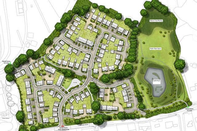 Proposed layout of the Crowborough development