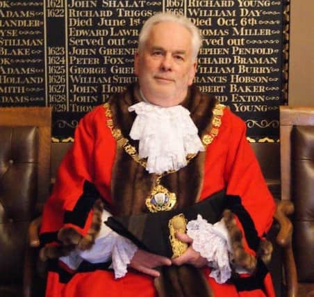 Michael Woolley in his Mayoral Robes.
