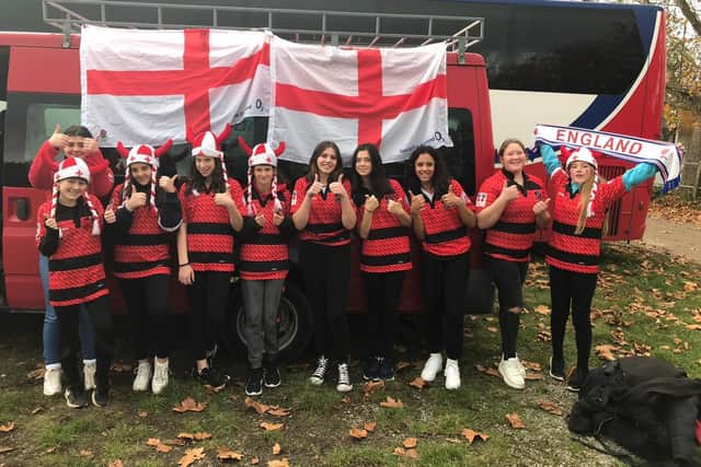 Heath girls travelled to The Stoop to watch the Red Roses play as England recorded their 17th win in a row against Canada