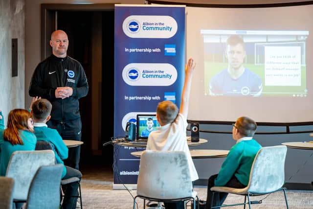 Topics are taught through practical football related tasks associated with the Albion and wider football industry.