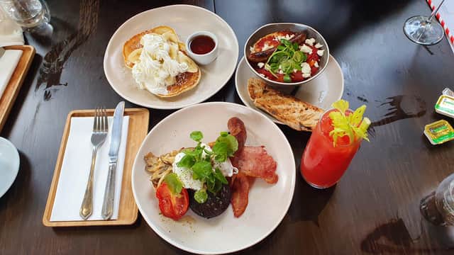 A trio of brunches and a Bloody Mary at Small Batch