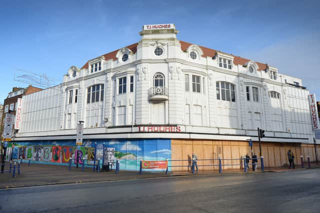 Eastbourne town centre: Former TJ Hughes department store building