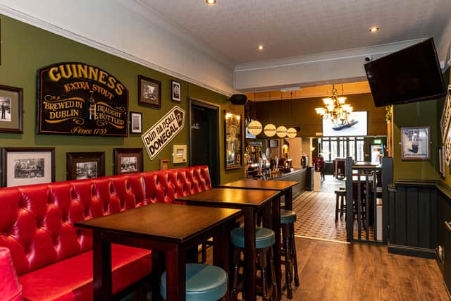 Interior shots of the new look O’Connors - a premium Irish pub with traditional Irish food and pub classics