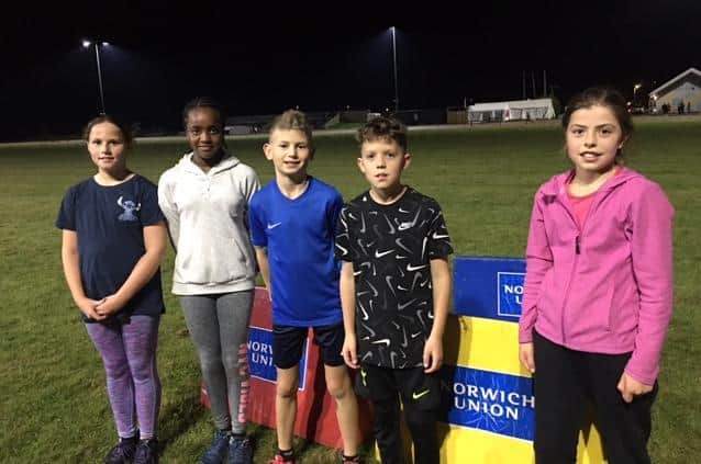 Eastbourne Rovers juniors who did well in the schools' cross country