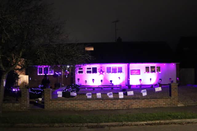 A Horsham family lights up their home to help raise awareness of pancreatic cancer.