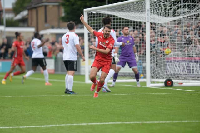 Ollie Pearce's goals have been crucial in Worthing's superb run of form / Picture: Marcus Hoare