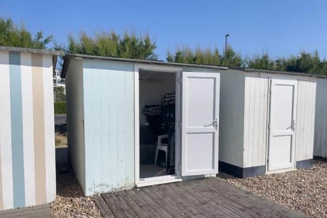 This Aldwick beach hut is on the market for £39,950