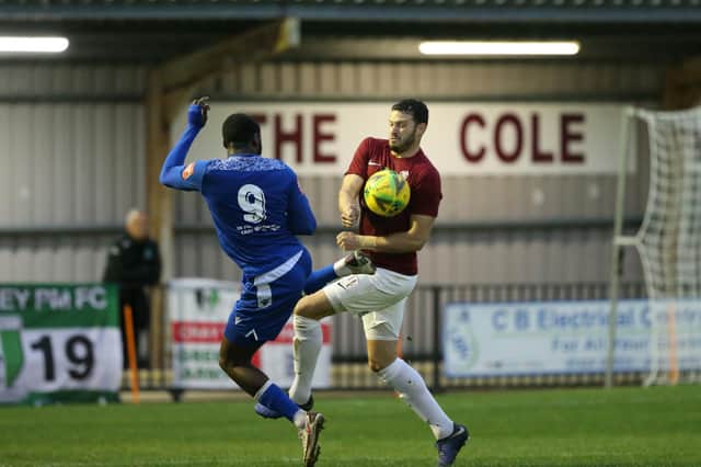 Gary Elphick in action v Cray Valley PM - but he plans to stop playing to concentrate on management / Picture: Scott White