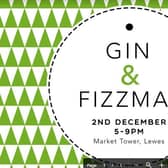 Six local gin producers and six sparkling wine producers will be there and all will be offering samples to visitors as well as drinks by the glass.