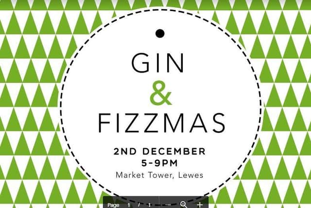 Six local gin producers and six sparkling wine producers will be there and all will be offering samples to visitors as well as drinks by the glass.