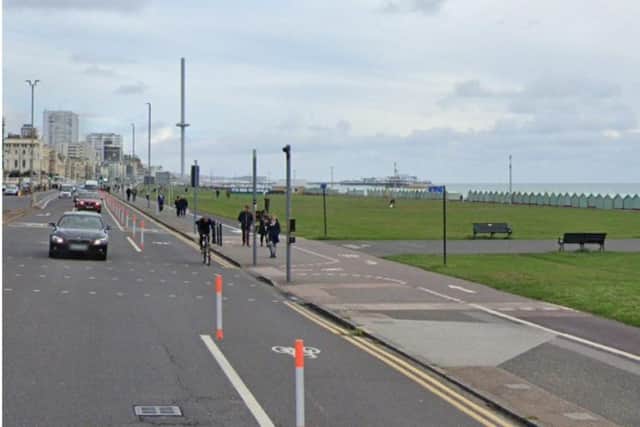 The seafront cycle lane was one of Brighton and Hove City Council’s active travel measures funded by the government during the coronavirus pandemic.
