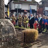Remembrance service 2021 in Little Common. Photo by Derek Canty SUS-211115-084033001
