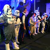 Families could meet some of their favourite Star Wars characters at the event thanks to the Imperial Outlanders. Picture: Steve Robards, SR2111211. SUS-211121-111400001