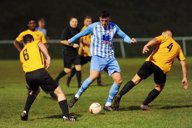 Worthing United slid to their fifth successive defeat in all competitions, losing out 2-0 to lowly Storrington in SCFL Division One. Pictures by Stephen Goodger