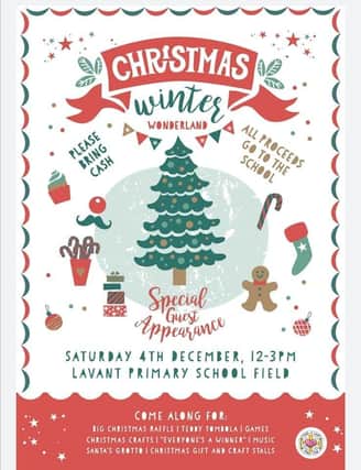 Children and big kids alike will be able to enjoy such activities as visiting Santa at his grotto, a Christmas raffle, arts and craft stalls and many more.