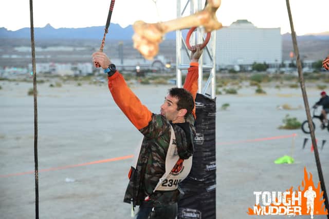 Charlie took part in the world's Toughest Mudder