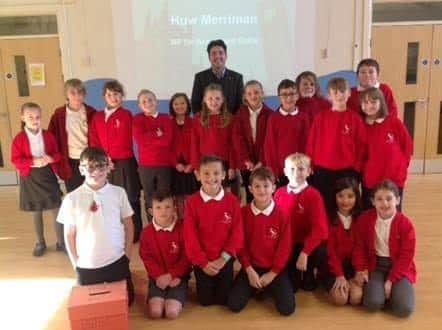 Huw Merriman, MP for Bexhill and Battle, joined pupils at Pevensey and Westham CE Primary School to answer questions and attend a debate last Friday (November 19). SUS-211122-161447001