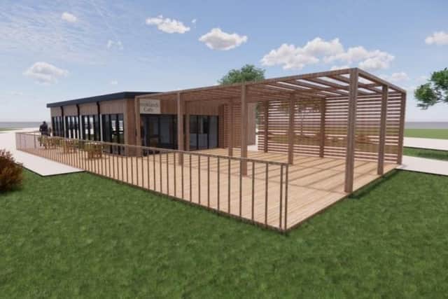 Proposed new cafe in Brooklands Park, Worthing