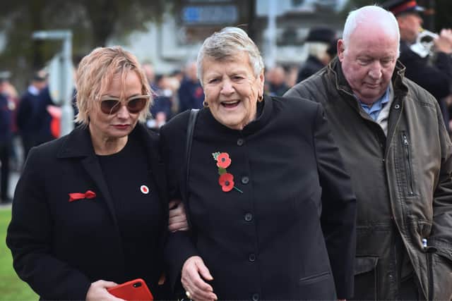 Betty Gallagher at the Eastbourne Remembrance Service 2021