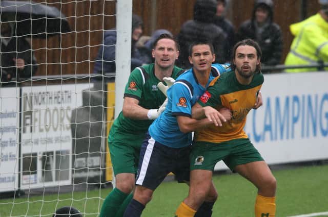 Lee Harding was on the scoresheet in Horsham's wins at Leatherhead and Carshalton Athletic. Picture by Derek Martin Photography and Art