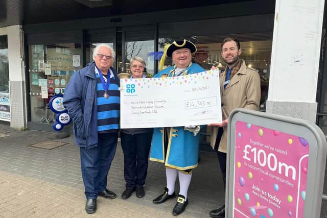 The three local causes linked to Lancing and Sompting stores and Co-op Funeral Care included; Lancing & Sompting Men in Sheds; Barracuda Explorer Scouts and Lancing Bowls Club.