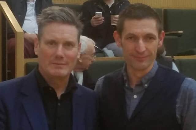 Martin McCabe pictured with Labour Party leader Sir Keir Starmer