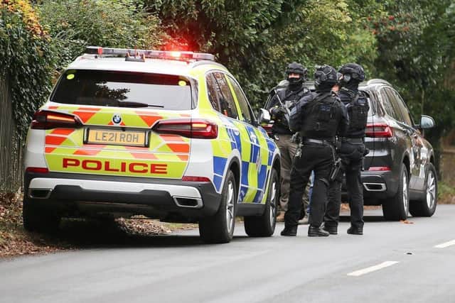 Armed police officers, assisted by a helicopter and the dog unit, descended on a village in East Sussex after reports of a man with a firearm on the B2102 at Cross-in-Hand, just outside Heathfield, around 10.20am on Saturday (November 20).