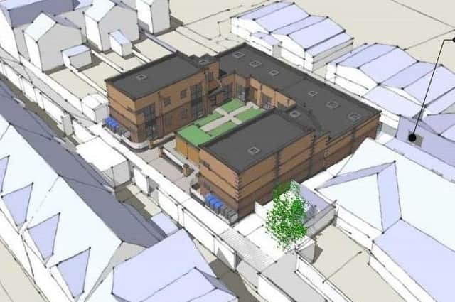 Proposed new flats