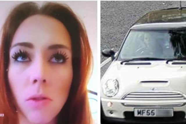 Alexandra Morgan was last seen at a petrol station near Cranbrook, Kent, at 7.20am on Sunday 14 November. She was driving her white Mini Cooper.