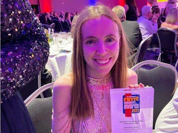 Catherine Luxford from The Nursery Family Lancing won the Nursery Personality of the Year Award 2021 at the 19th national NMT Nursery Awards 2021