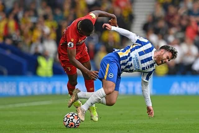 Brighton and Hove Albion striker Aaron Connolly has recovered from a heel injury