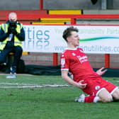 James Tilley netted a late winner for Crawley Town in their 1-0 victory over Mansfield Town last season. Picture by Jamie Evans/UK Sports Images Ltd