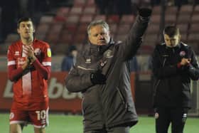 John Yems said getting back to basics has been instrumental in Crawley Town's upturn in form. Picture by Cory Pickford