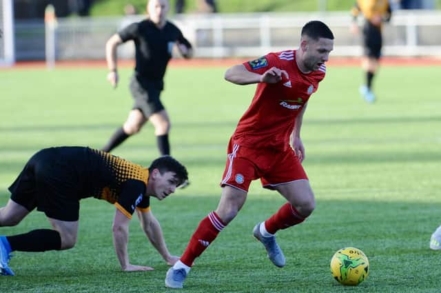 Worthing will be missing Alex Parsons for Saturday's FA Trophy clash with Dorking Wanderers but manager Adam Hinshelwood hopes to welcome the injured midfielder back in the New Year. Picture by Stephen Goodger