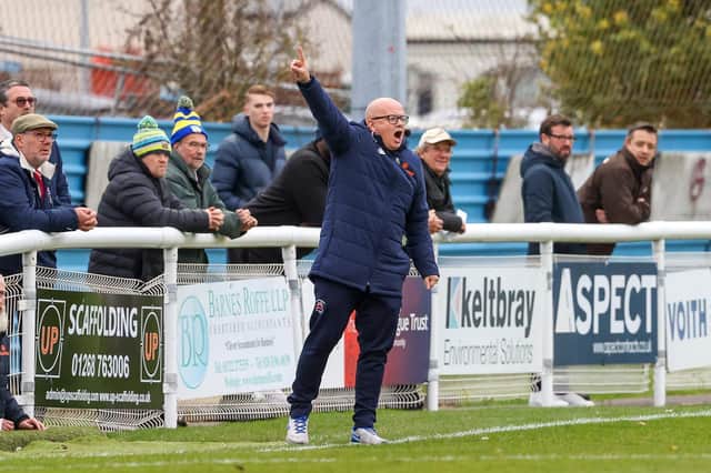 Eastbourne Borough manager Danny Bloor will take nothing for granted when Tiverton Town arrive at the Lane for an intriguing FA Trophy tie. Picture by Lydia & Nick Redman