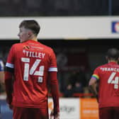 James Tilley scored a stunner, but to no avail, as Crawley Town lost 2-1 at home to Mansfield Town. Picture by Cory Pickford