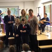 James Underwood, chief executive of West Sussex Music, cut the ribbon to officially open the music studio and the concert was performed in front of a small audience