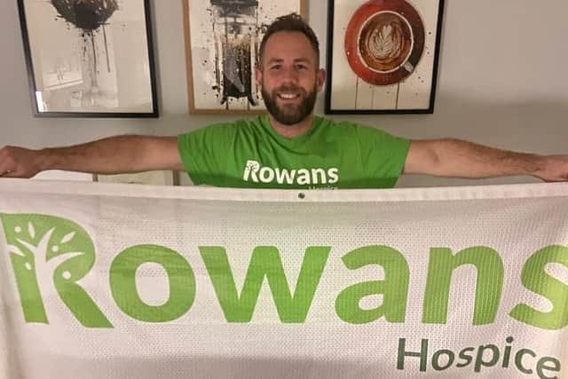 Mark is raising money for Rowan's Hospice which is a charity close to his work, Southern Motor Contracts