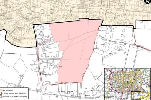 Proposed allocation south of Folders Lane and east of Keymer Road Burgess Hill