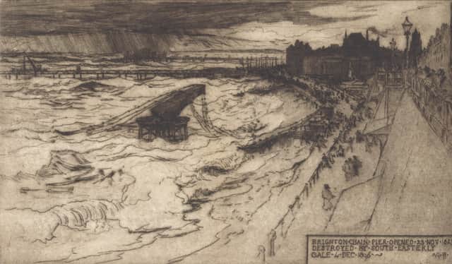 The destruction of the Chain Pier in 1896