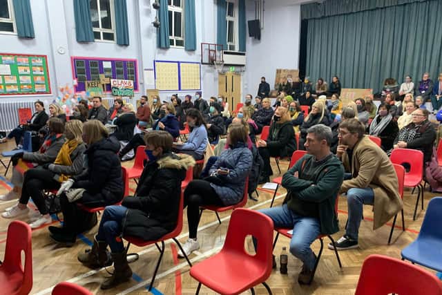 The council’s plans for Carden Primary School in Hollingbury were met with strong opposition at a school meeting on Thursday, November 25, with many in attendance saying the plans would ‘tear the heart out of the local community’.
