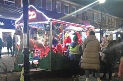 Hailsham light switch-on. Photo from Hailsham Town Council. SUS-211130-125614001