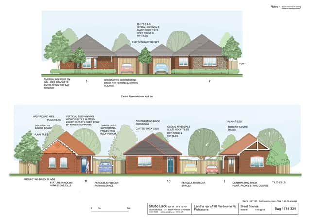 The proposal would see the a variation of the plans to ‘erect five new bungalows’ on Fishbourne Road West in Fishbourne. SUS-211130-164551001
