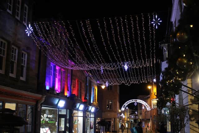 Horsham town centre lit up ready for Christmas