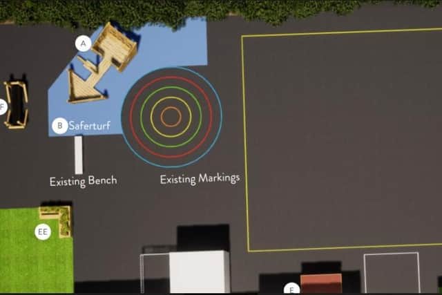 Proposed plans for the new playground