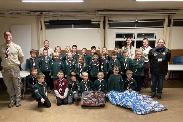 2nd Willingdon Scout Group assisted the charity Warming Up The Homeless in picking up the litter for recycling. SUS-210212-104601001