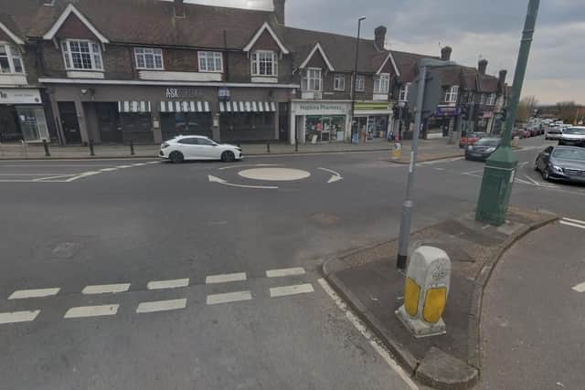 Residents and councillors have raised concerns about flooding, subsidence and potholes on Mill Road in Burgess Hill. Picture: Google Street View.
