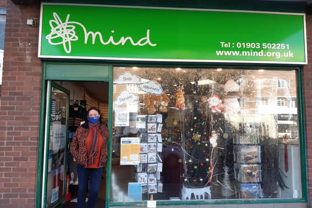 Sharon Stephenson, manager of Mind in Goring Road, has decided to open up the shop on Christmas day