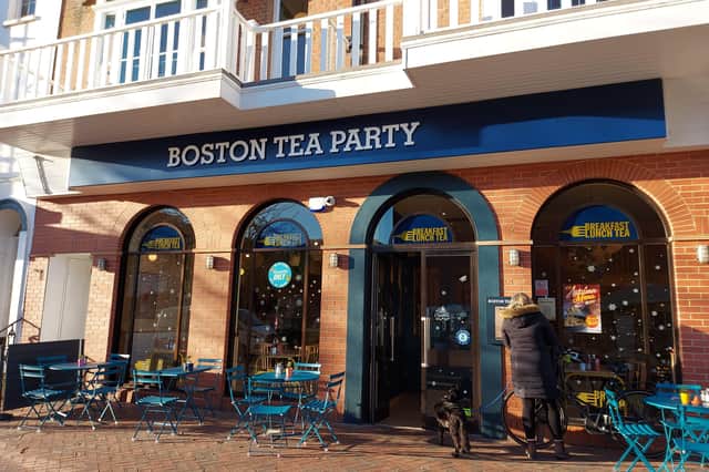 Boston Tea Party is in Montague Place in Worthing