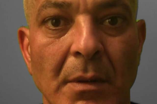 Slah Hassine, 51, of Junction Road, Burgess Hill, was jailed for three years and eight months in total. Picture: Sussex Police.